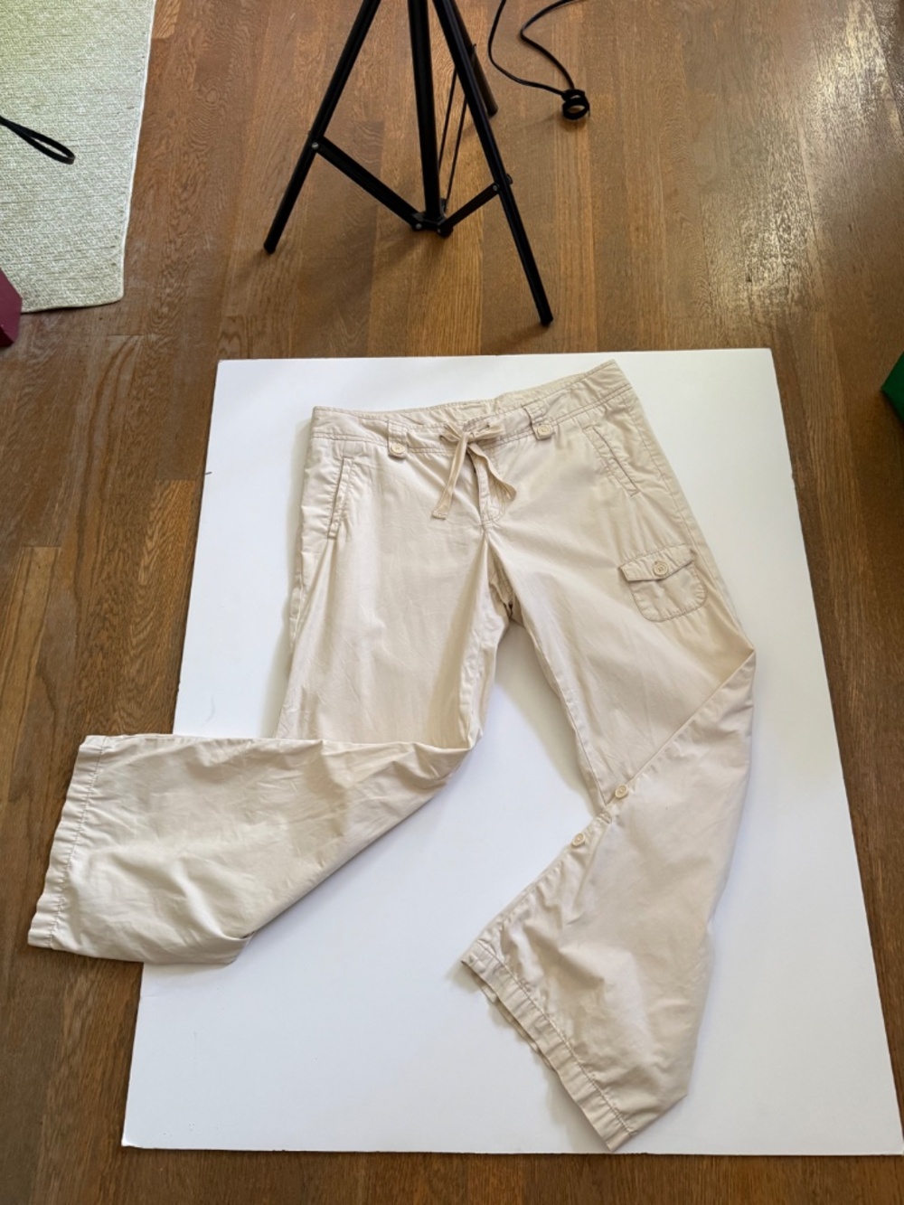 Gap khaki / tan drawstring pants, size 14